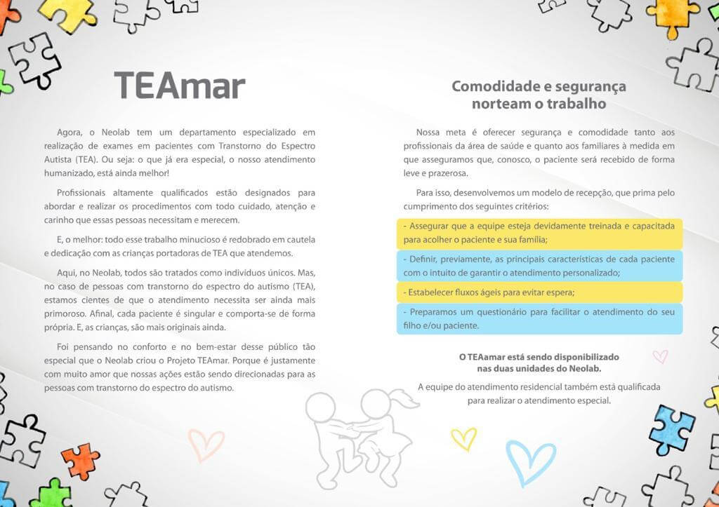 Folder explicativo do projeto TEAmar